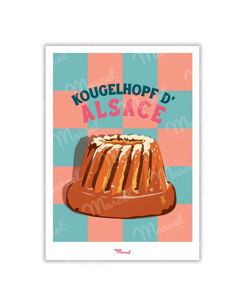 Carte postale Travel Color ALSACE "Kougelhopf d'Alsace"