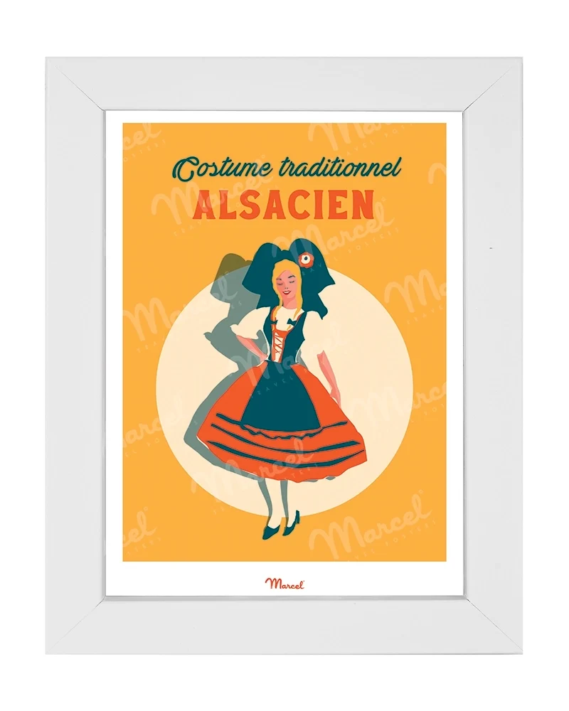 Carte postale Travel Color ALSACE "Costume traditionnel Alsacien"