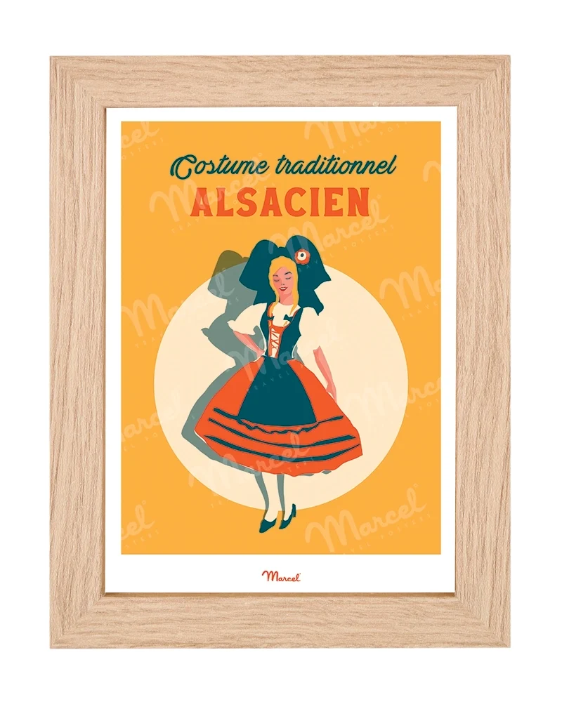 Carte postale Travel Color ALSACE "Costume traditionnel Alsacien"