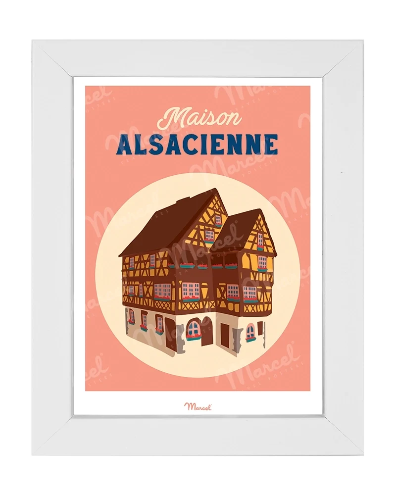 Carte postale Travel Color ALSACE "Maison Alsacienne"