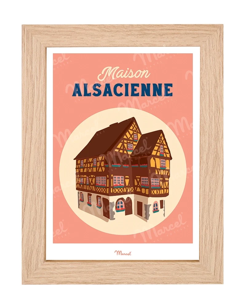 Carte postale Travel Color ALSACE "Maison Alsacienne"