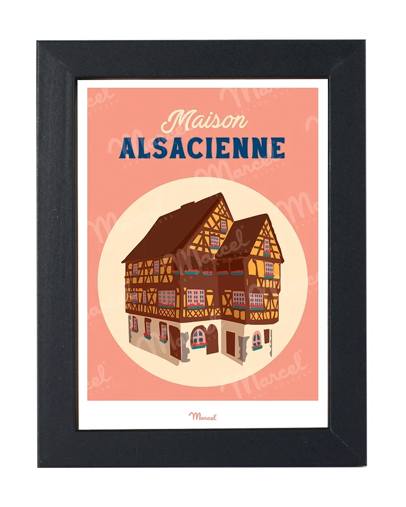 Carte postale Travel Color ALSACE "Maison Alsacienne"