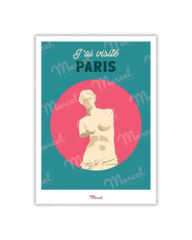 Carte postale Travel Color PARIS "Musée Statue"