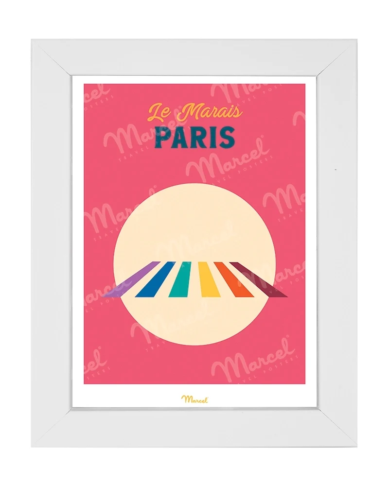 Carte postale Travel Color PARIS "Le Marais"