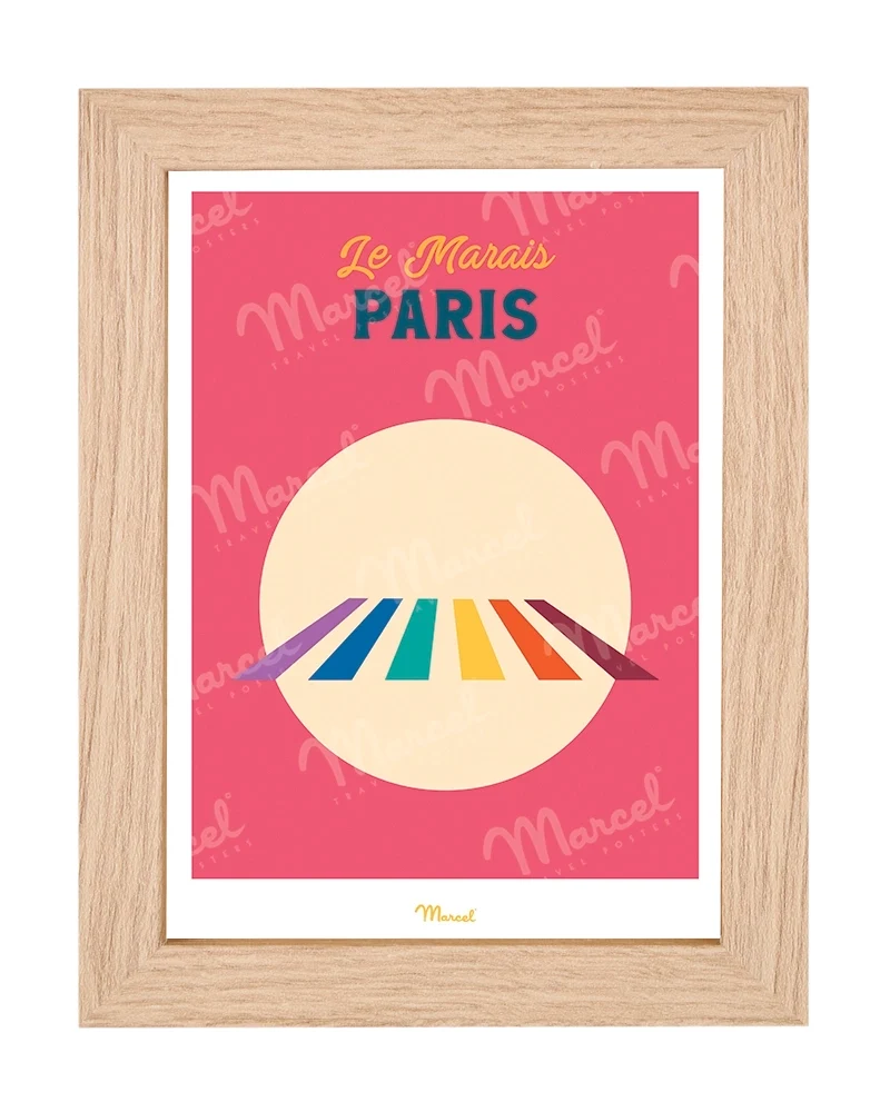 Carte postale Travel Color PARIS "Le Marais"