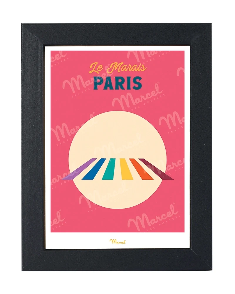 Carte postale Travel Color PARIS "Le Marais"