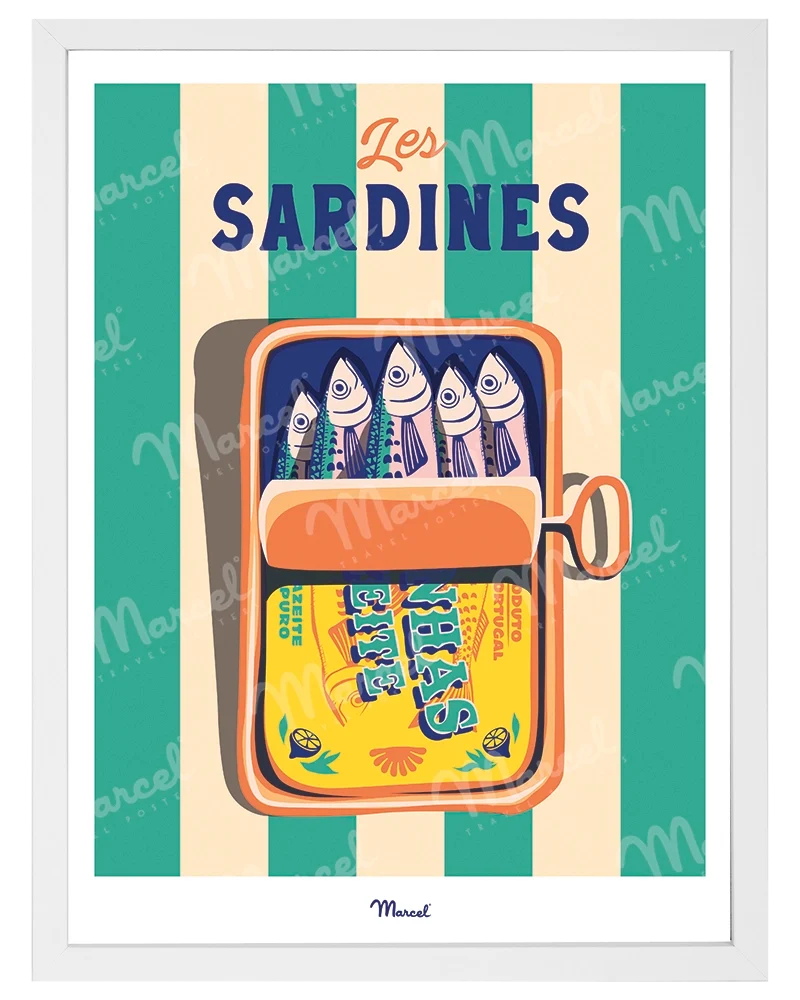 Affiche Travel Color "Les Sardines"