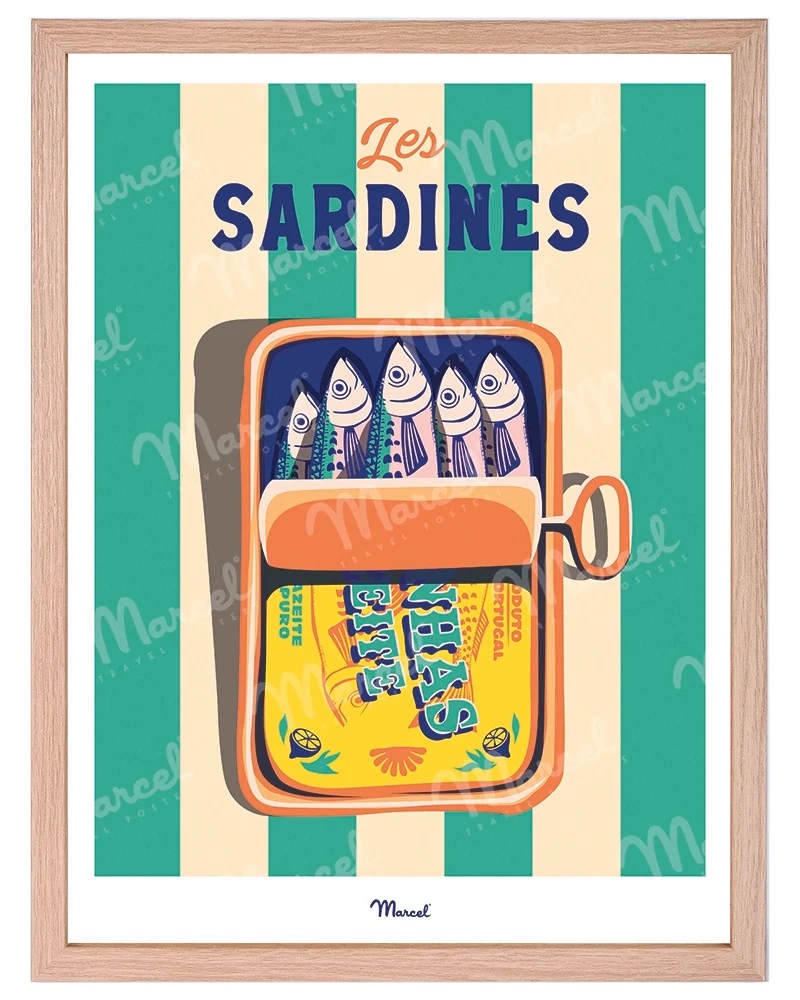 Affiche Travel Color "Les Sardines"