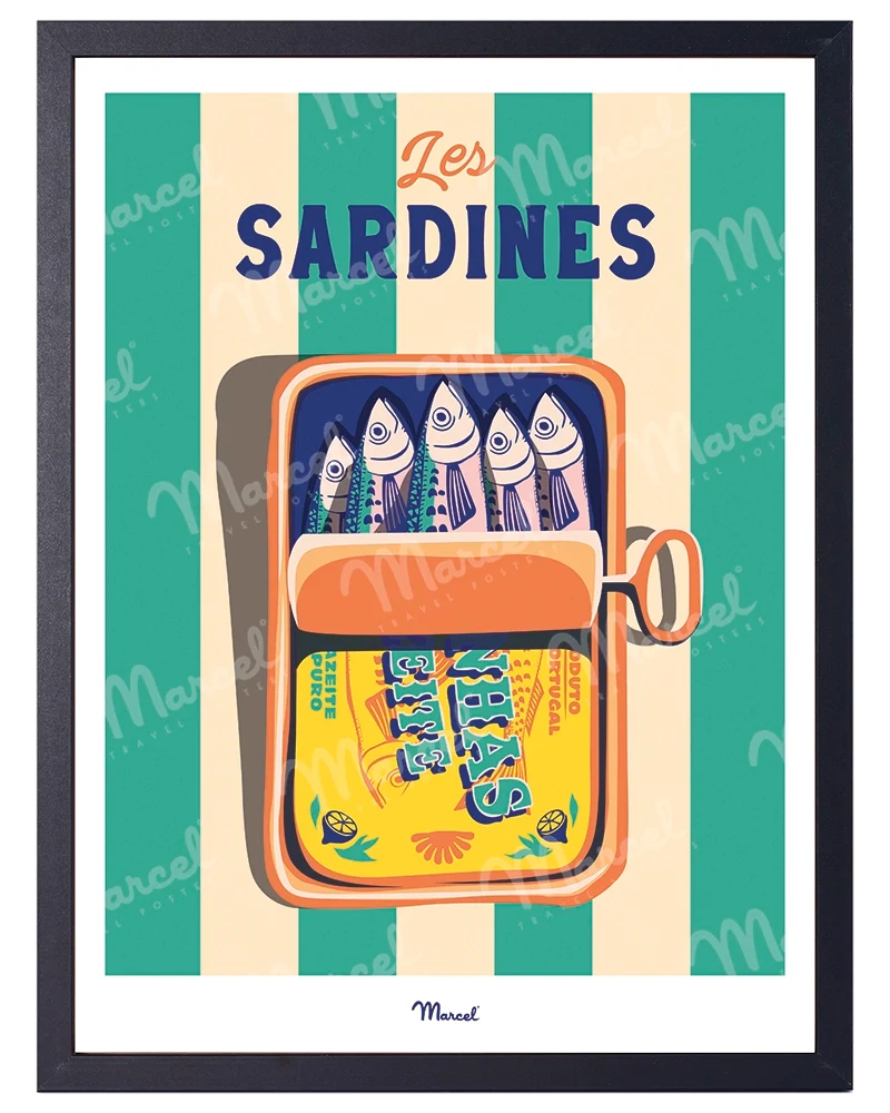 Affiche Travel Color "Les Sardines"