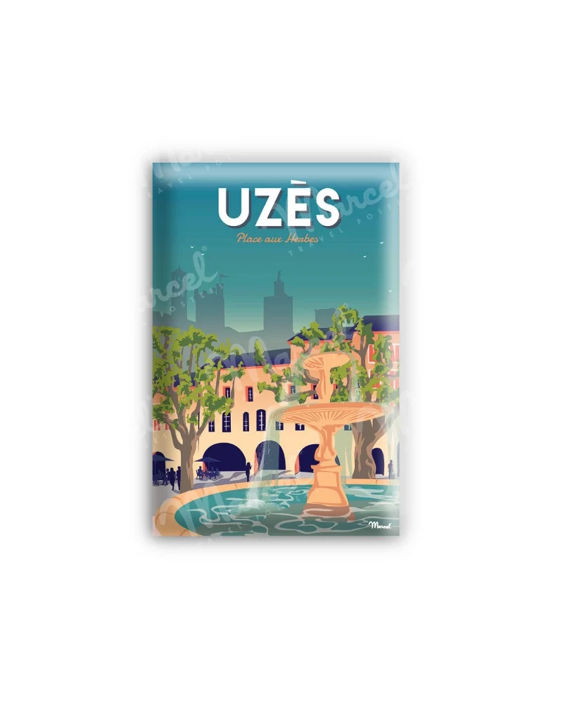 Magnet UZÈS "Place aux Herbes"