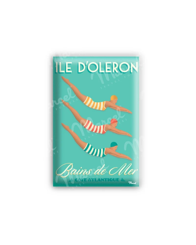 Magnet ÎLE D'OLÉRON "Bains de Mer"