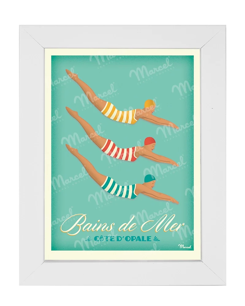Carte Postale CÔTE DE GRANIT ROSE "Bain de Mer"