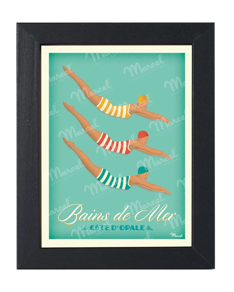Carte Postale CÔTE DE GRANIT ROSE "Bain de Mer"