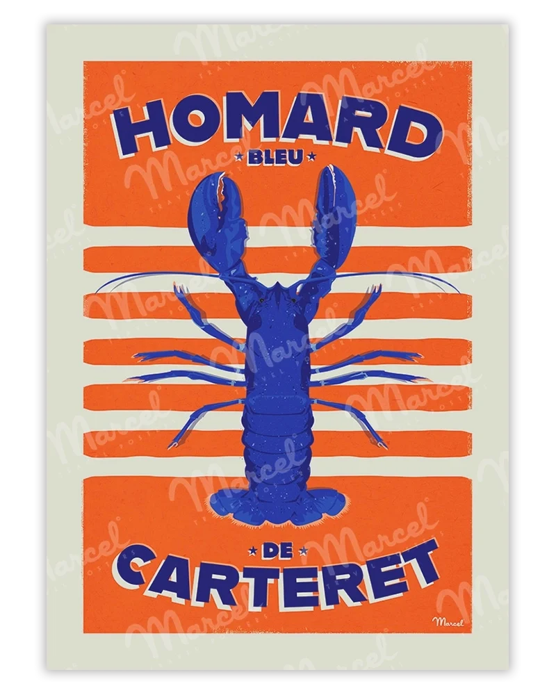 Affiche "Homard Bleu de CARTERET"