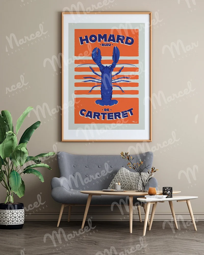 Affiche "Homard Bleu de CARTERET"
