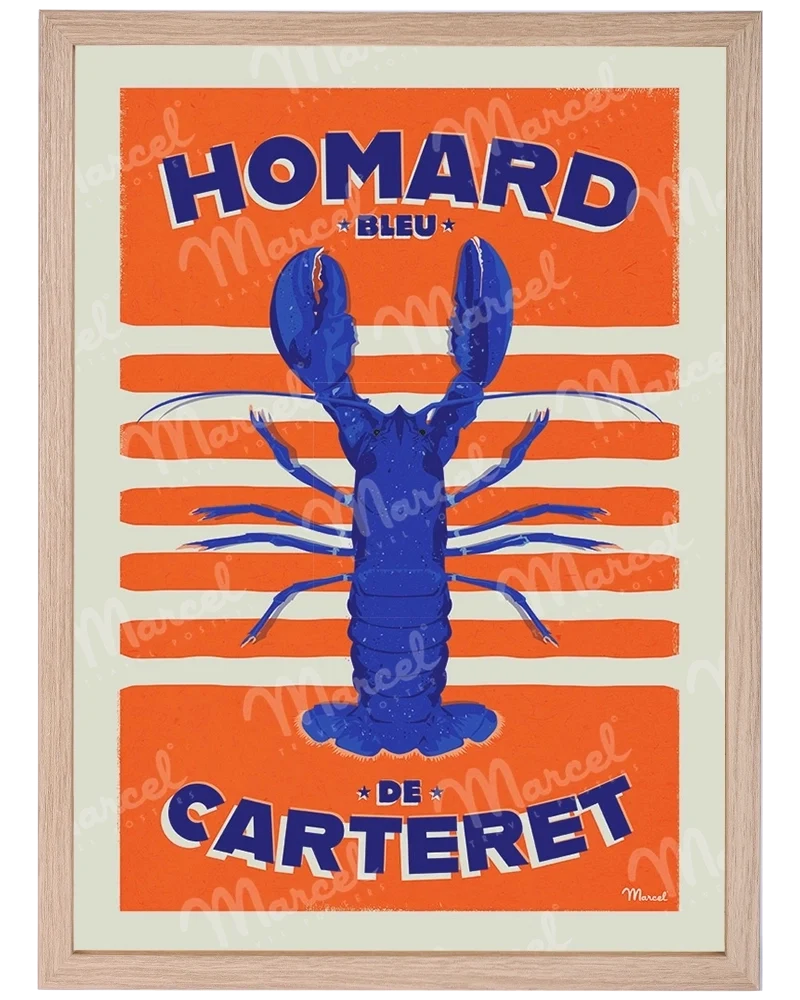 Affiche "Homard Bleu de CARTERET"