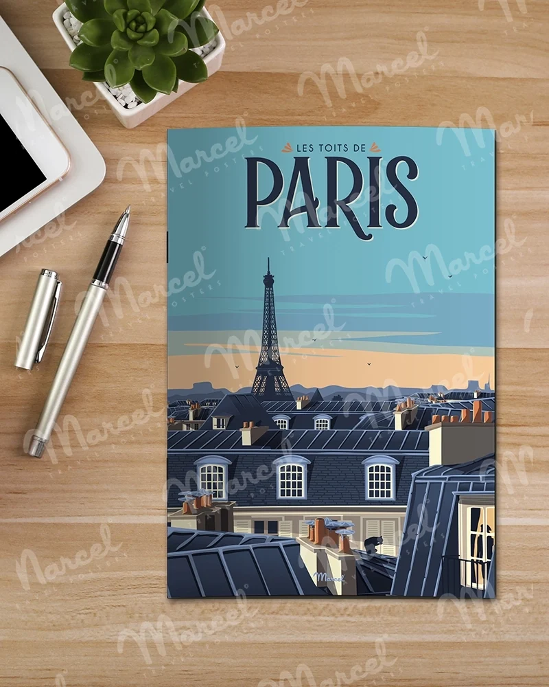 Carnet de Notes A5 48 pages PARIS "Les Toits"