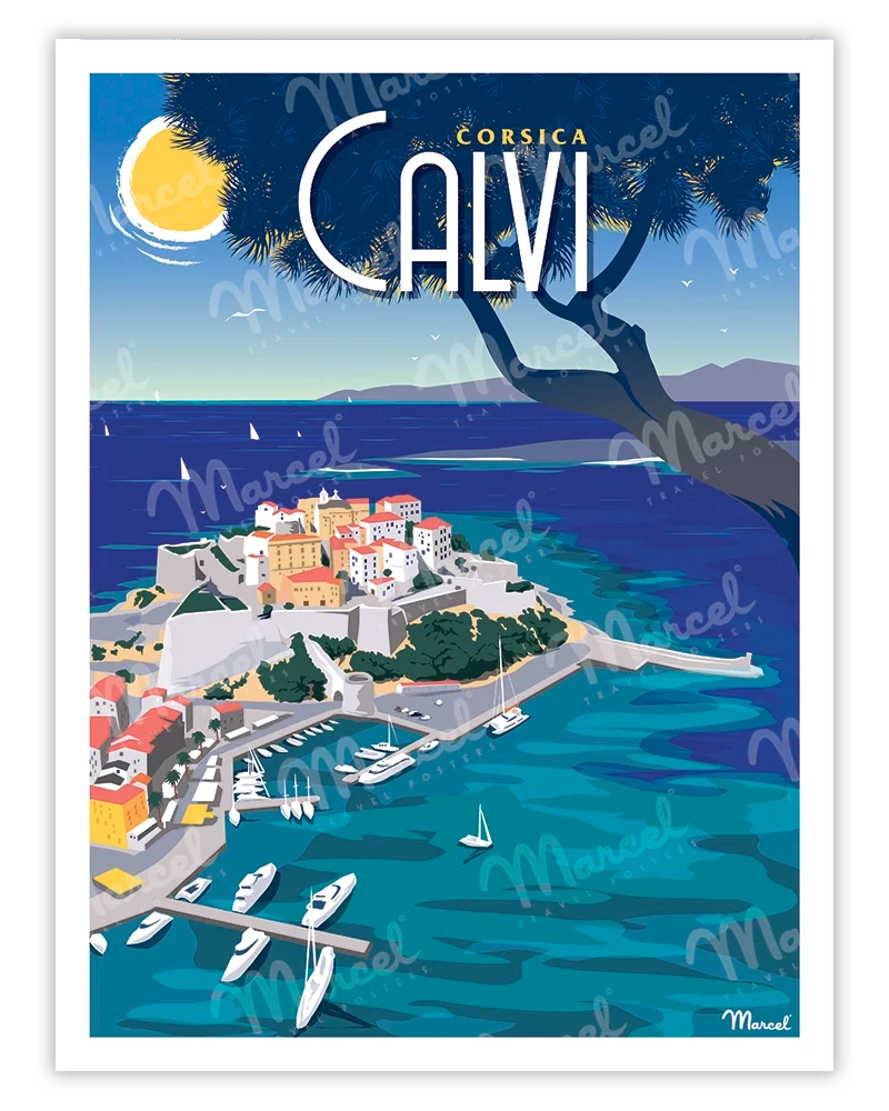 Affiche CALVI "Le Port"
