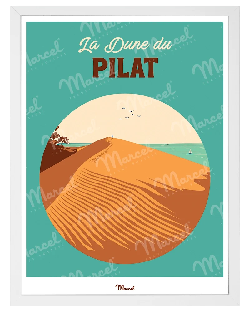 Affiche Travel Color ARCACHON "La Dune du Pilat"