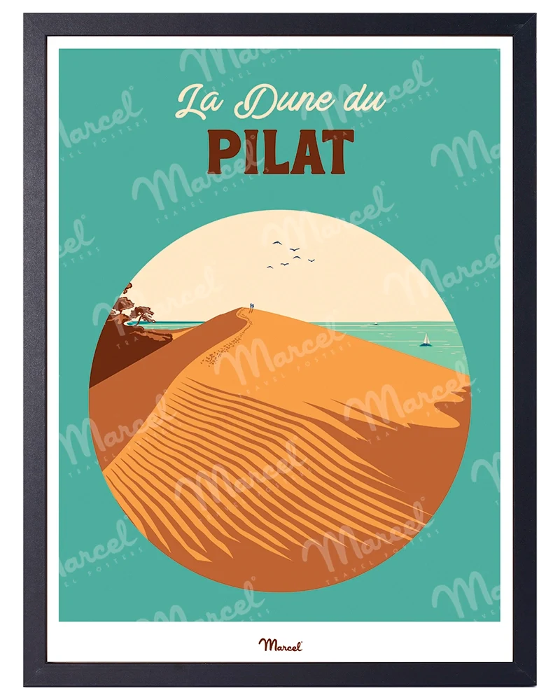 Affiche Travel Color ARCACHON "La Dune du Pilat"