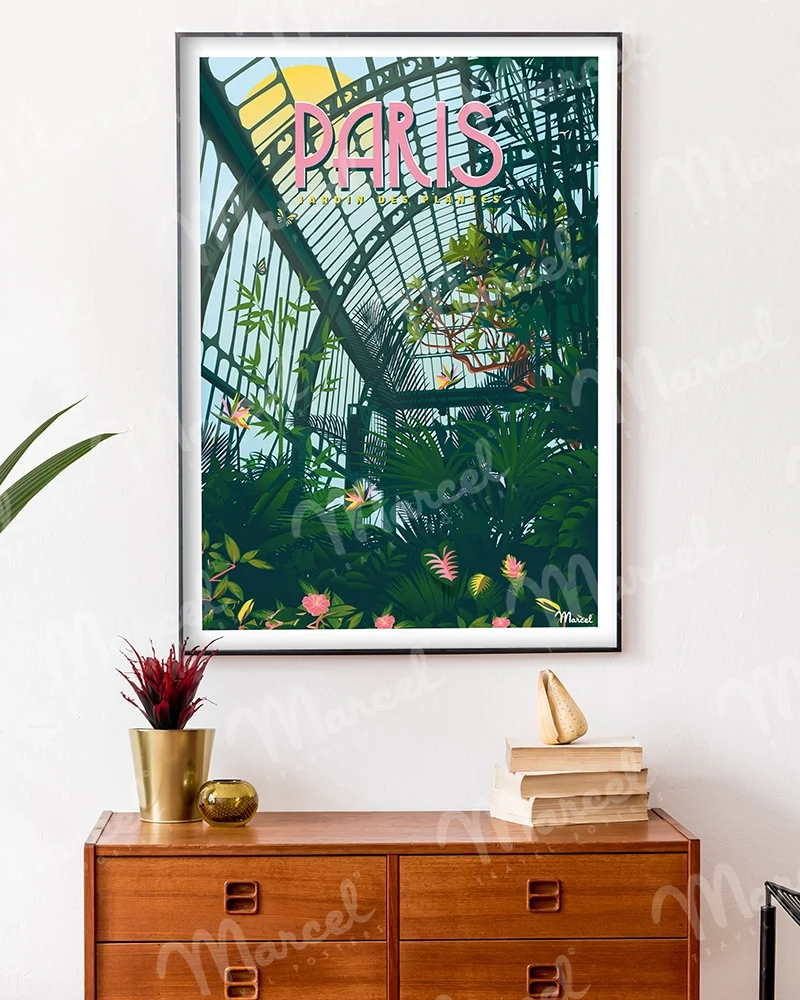 Affiche PARIS "Jardin des plantes"