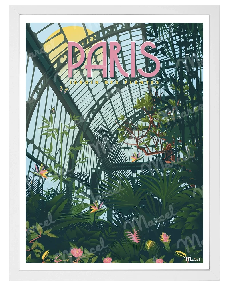 Affiche PARIS "Jardin des plantes"