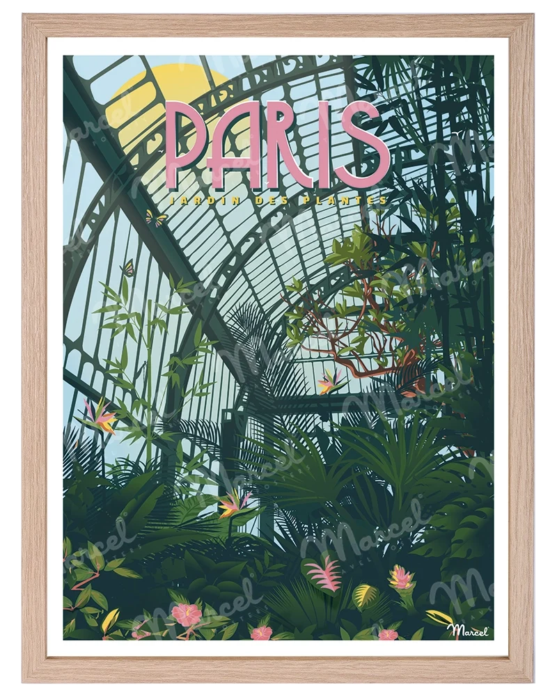 Affiche PARIS "Jardin des plantes"