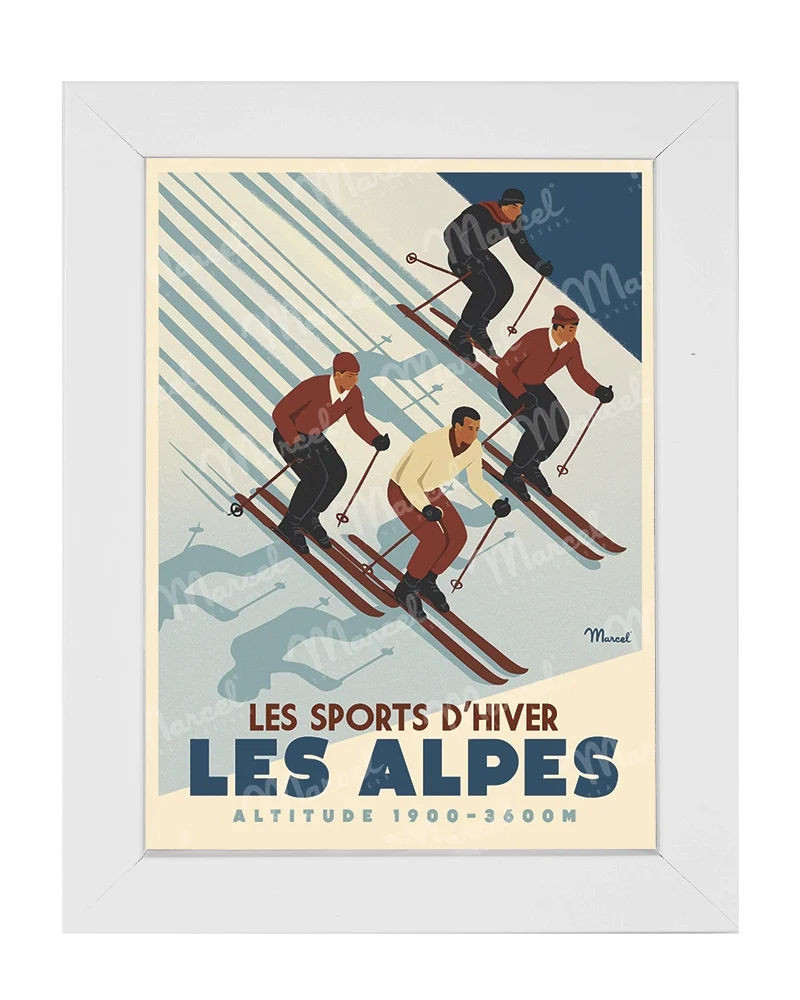 Carte Postale ALPES "Ski Altitude"
