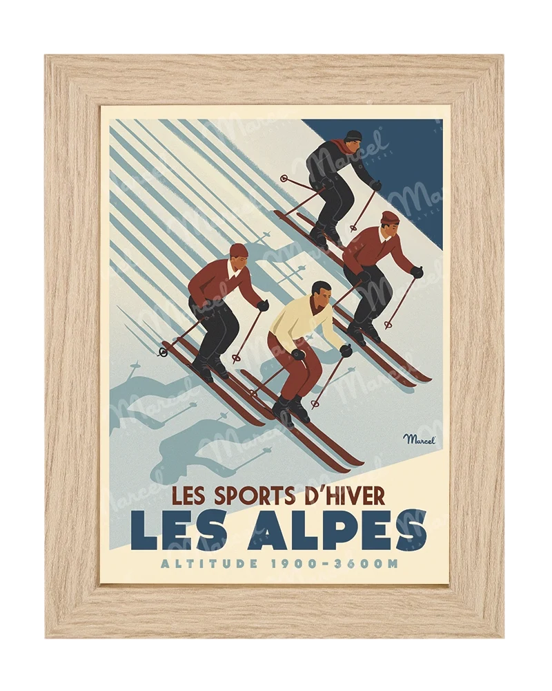 Carte Postale ALPES "Ski Altitude"