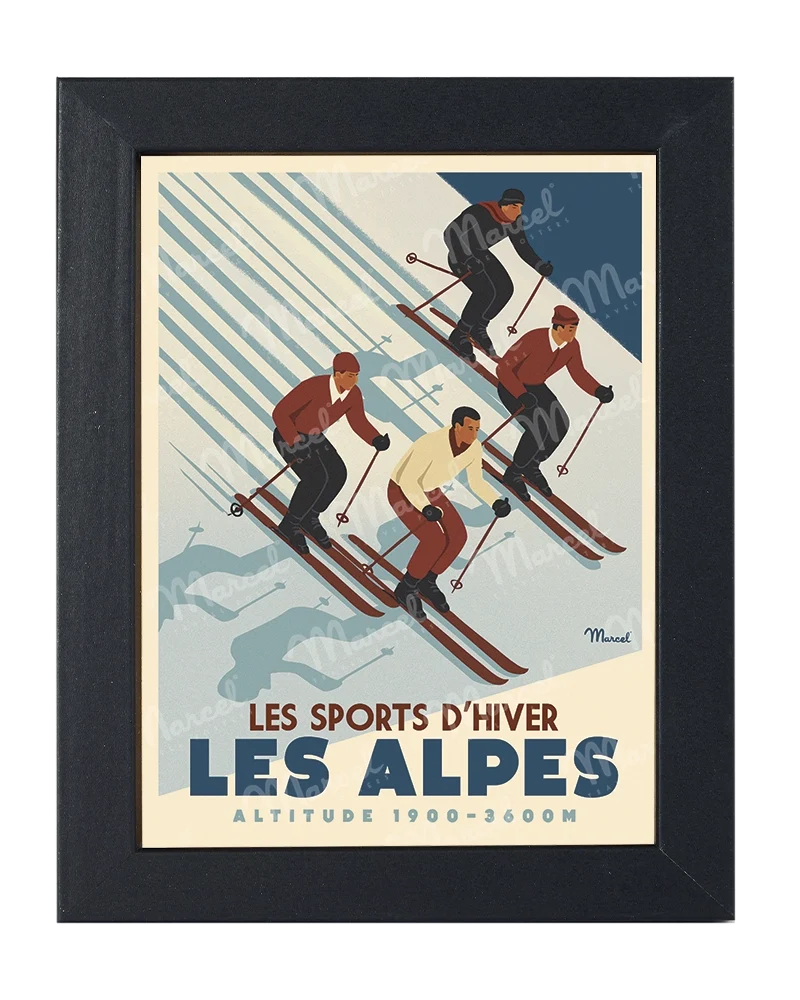 Carte Postale ALPES "Ski Altitude"