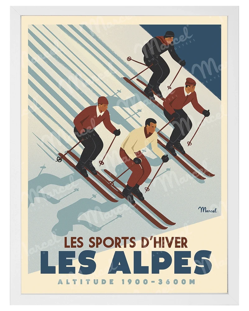 Affiche ALPES "Ski Altitude"