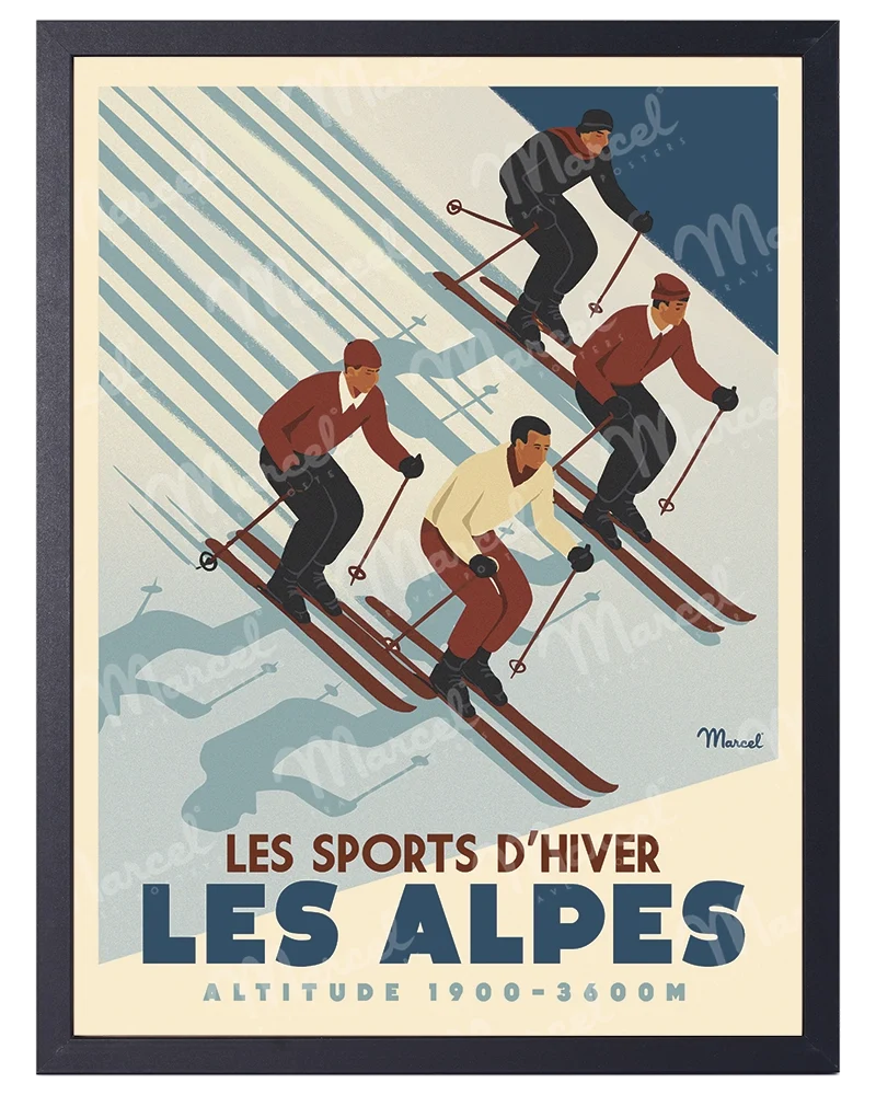 Affiche ALPES "Ski Altitude"
