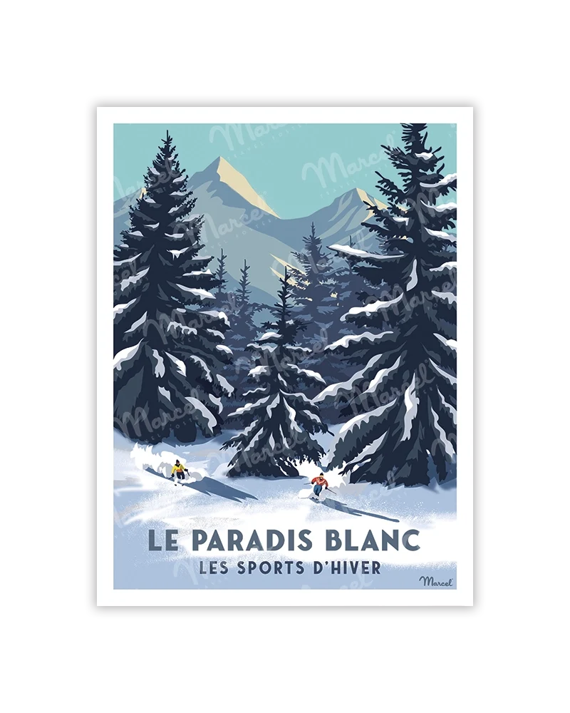 Carte Postale "Le Paradis blanc"