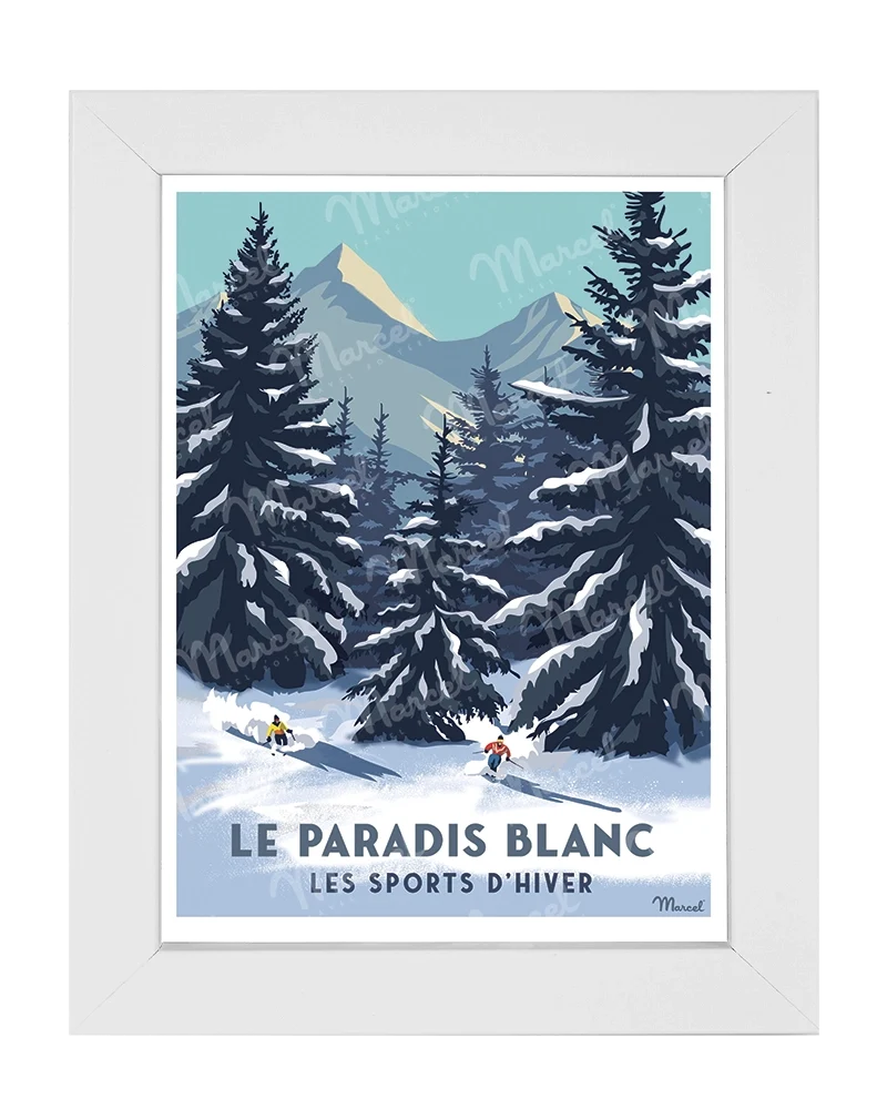 Carte Postale "Le Paradis blanc"