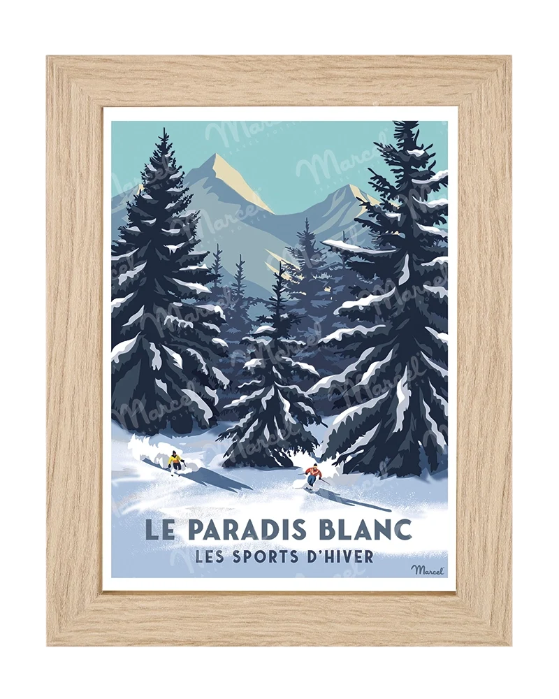 Carte Postale "Le Paradis blanc"