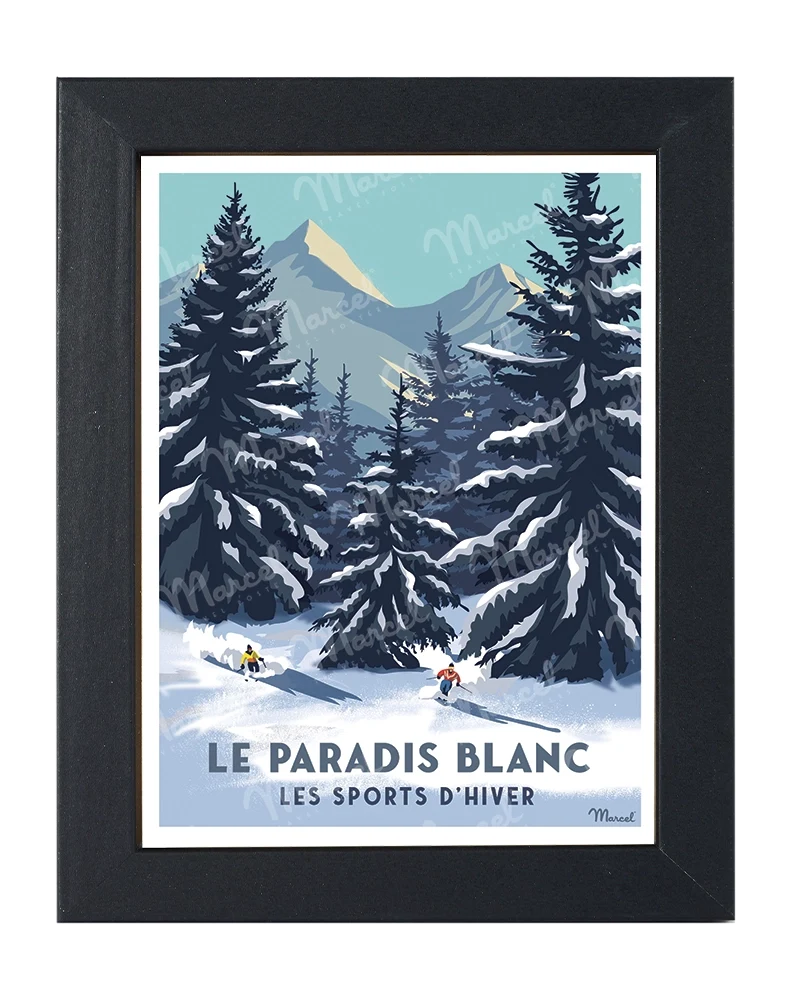 Carte Postale "Le Paradis blanc"
