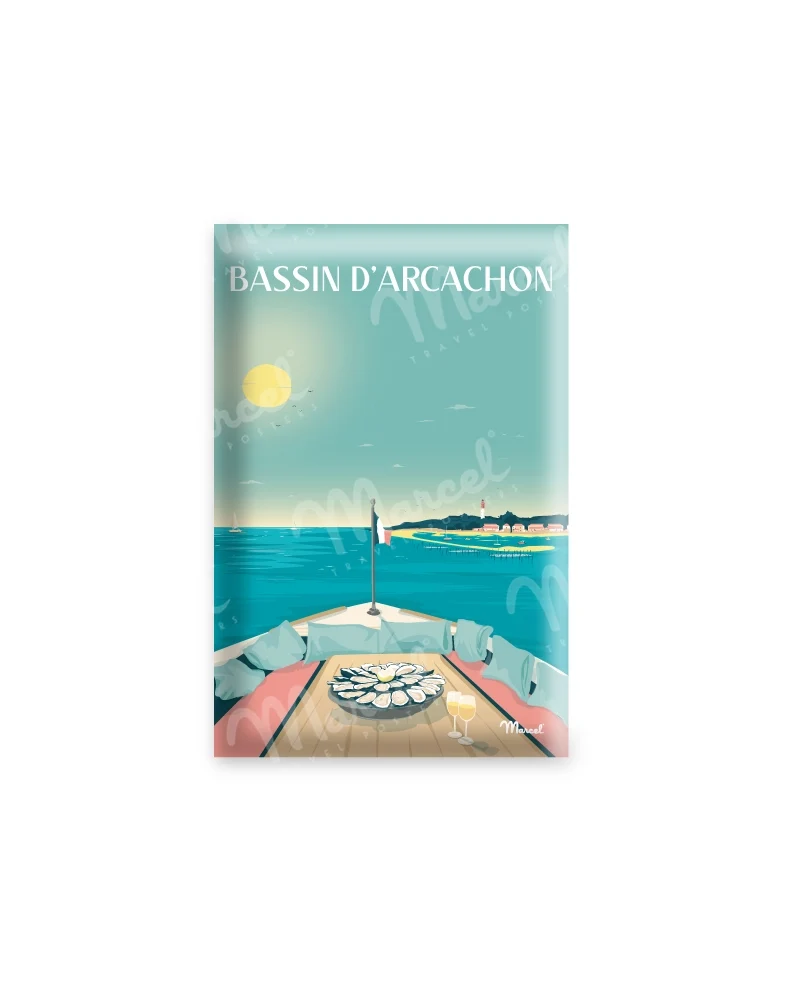 Magnet BASSIN D'ARCACHON "En pinasse"