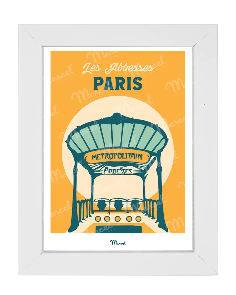 Carte postale Travel Color PARIS "Les Abbesses"