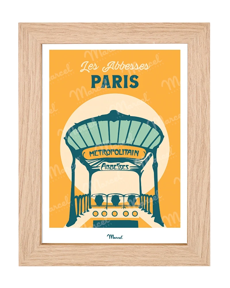 Carte postale Travel Color PARIS "Les Abbesses"