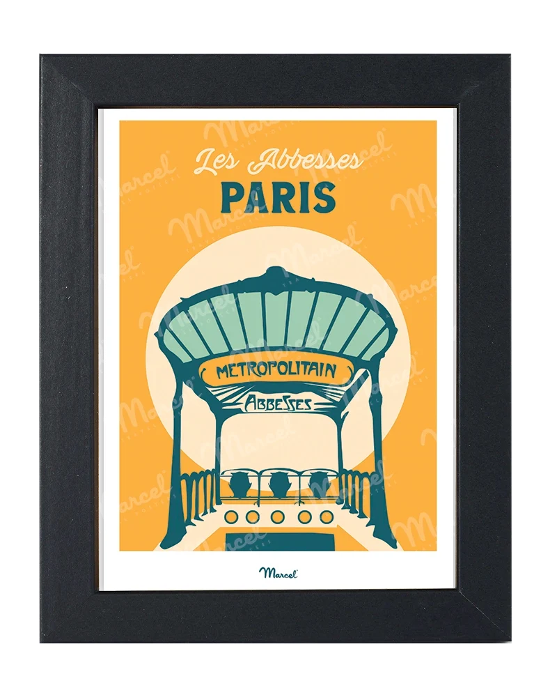 Carte postale Travel Color PARIS "Les Abbesses"