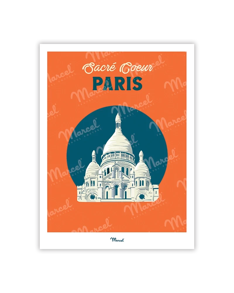 Carte postale Travel Color PARIS "Sacré-Coeur"