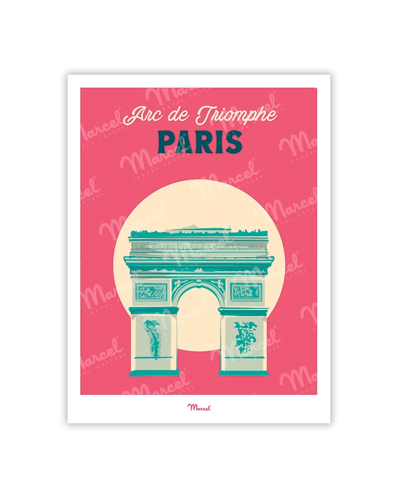 Carte postale Travel Color PARIS "Arc de Triomphe"