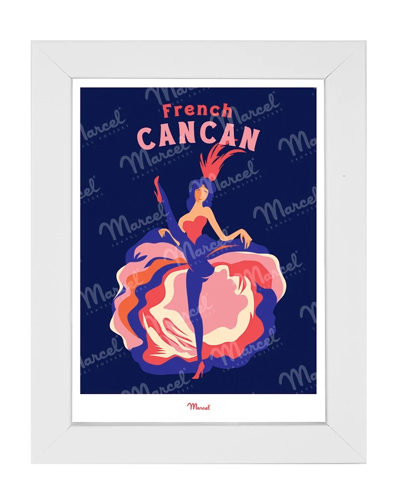 Carte postale Travel Color PARIS "French Cancan"