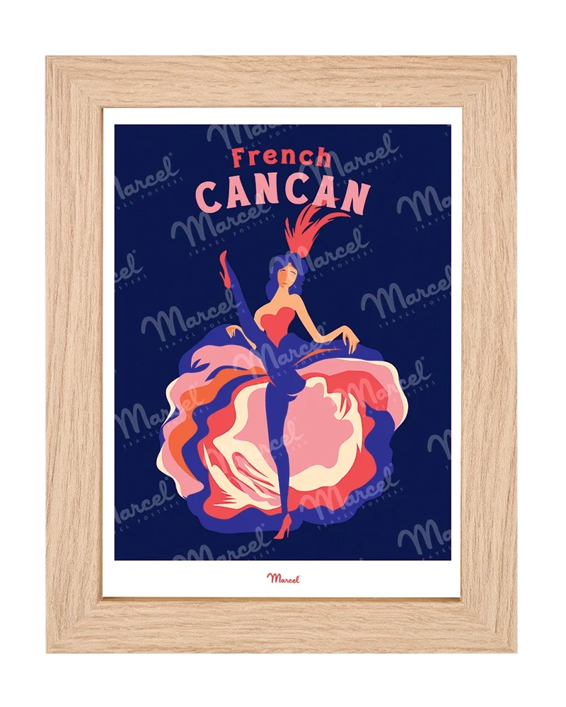 Carte postale Travel Color PARIS "French Cancan"