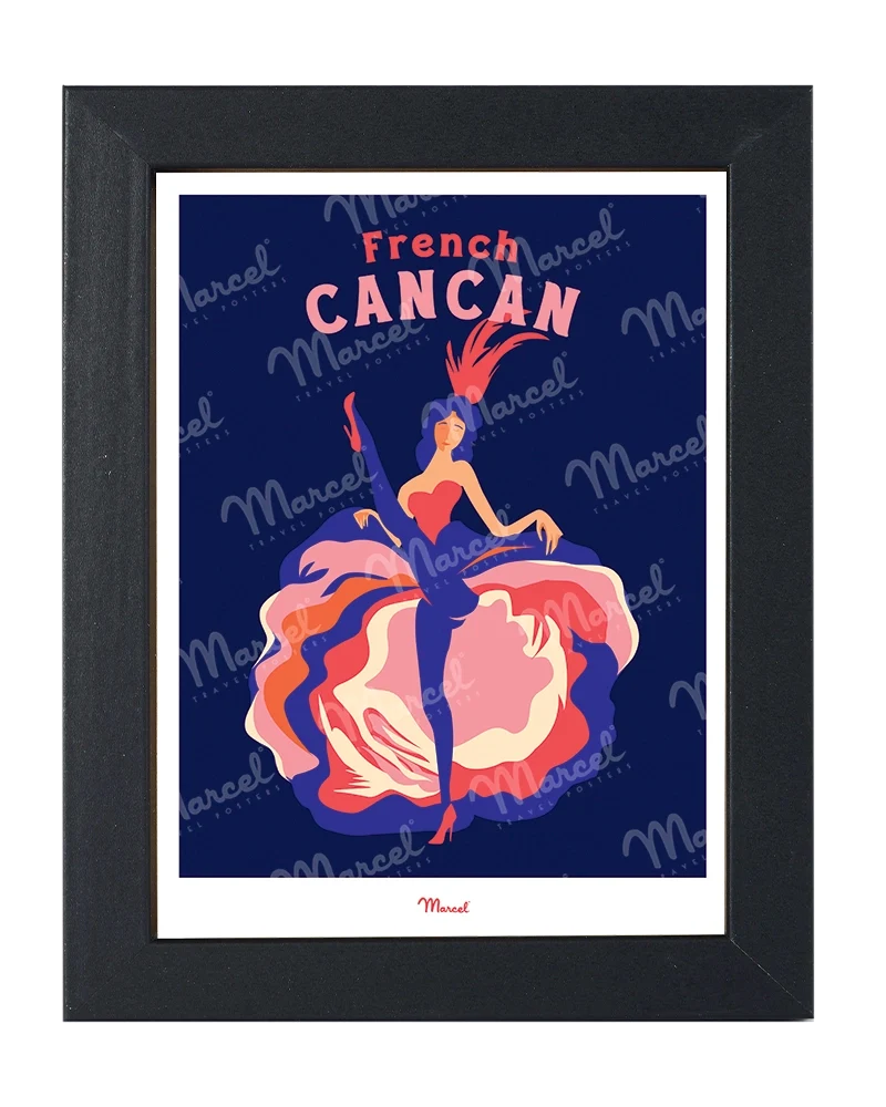 Carte postale Travel Color PARIS "French Cancan"
