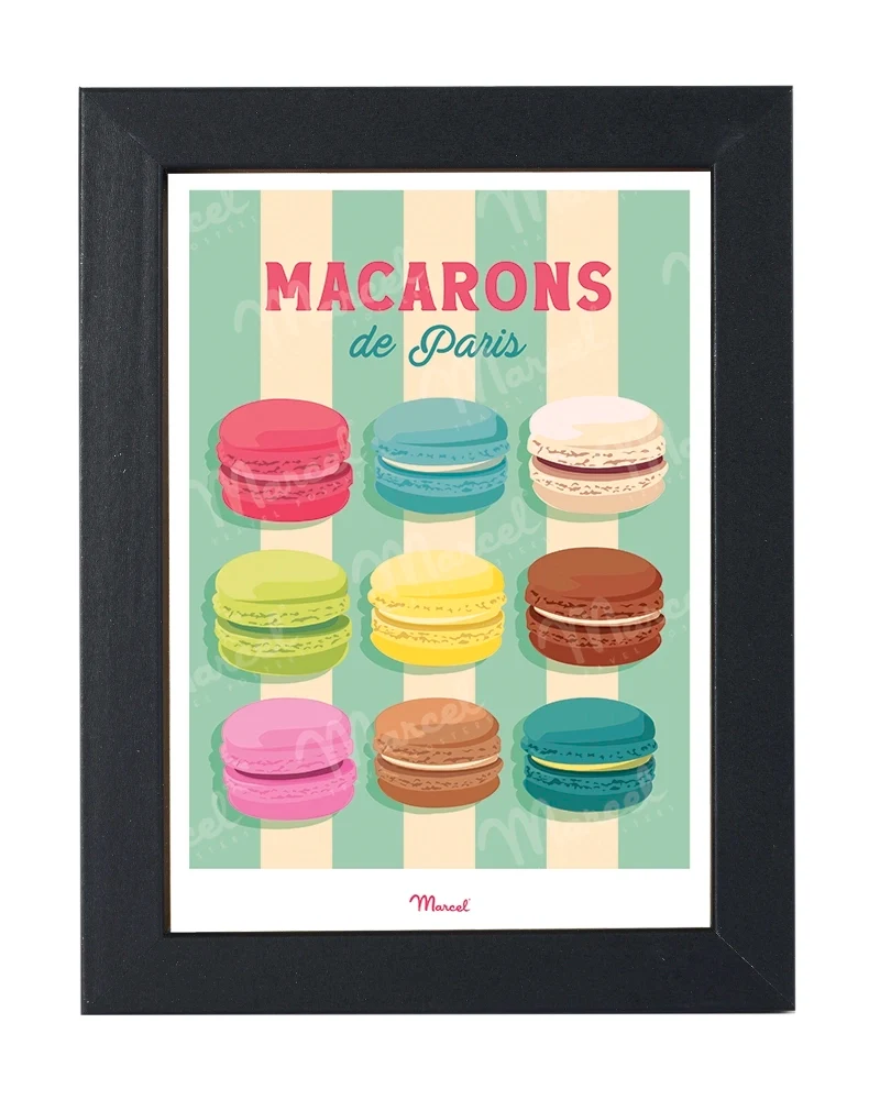Carte postale Travel Color PARIS "Macarons de Paris"