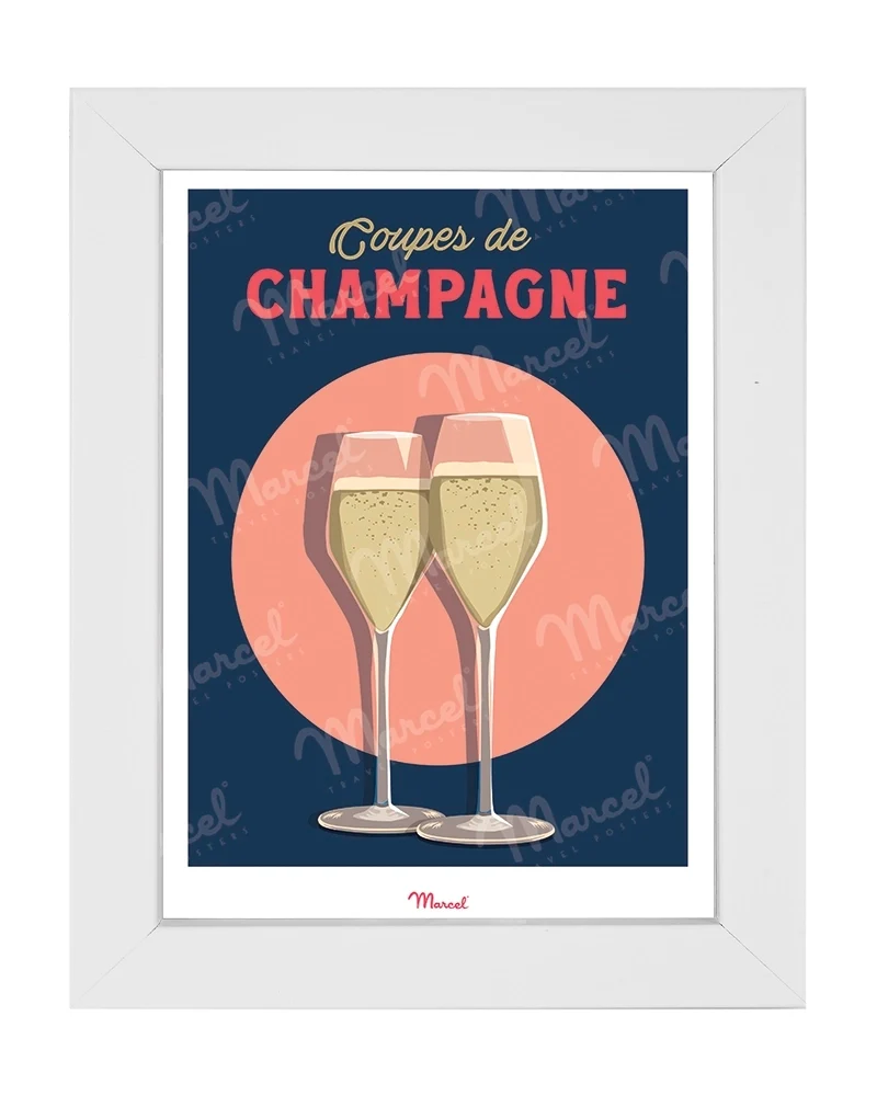 Carte postale Travel Color "Champagne"