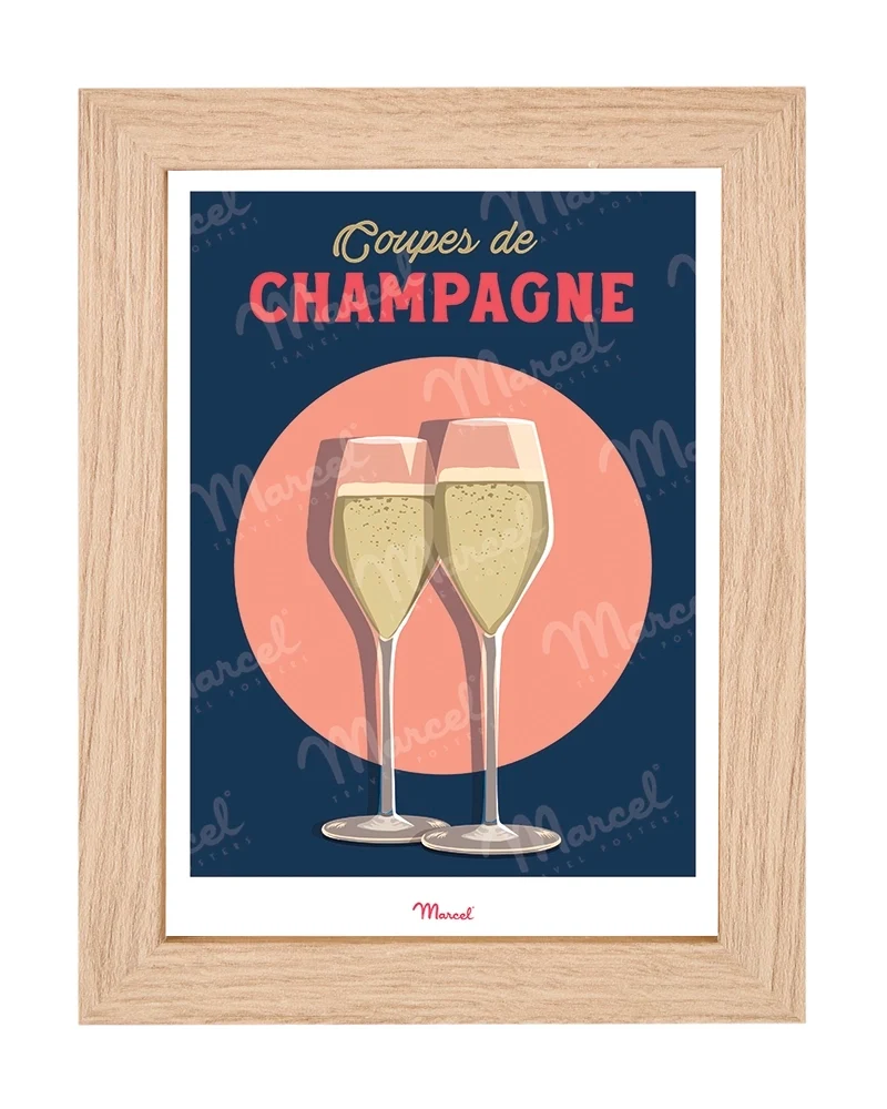 Carte postale Travel Color "Champagne"
