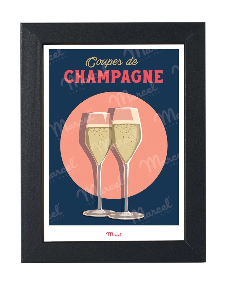 Carte postale Travel Color "Champagne"