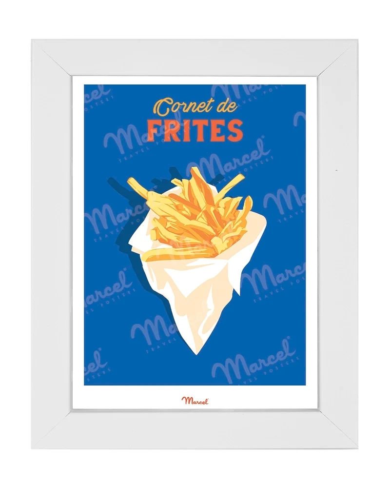 Carte postale Travel Color "Cornet de frites"